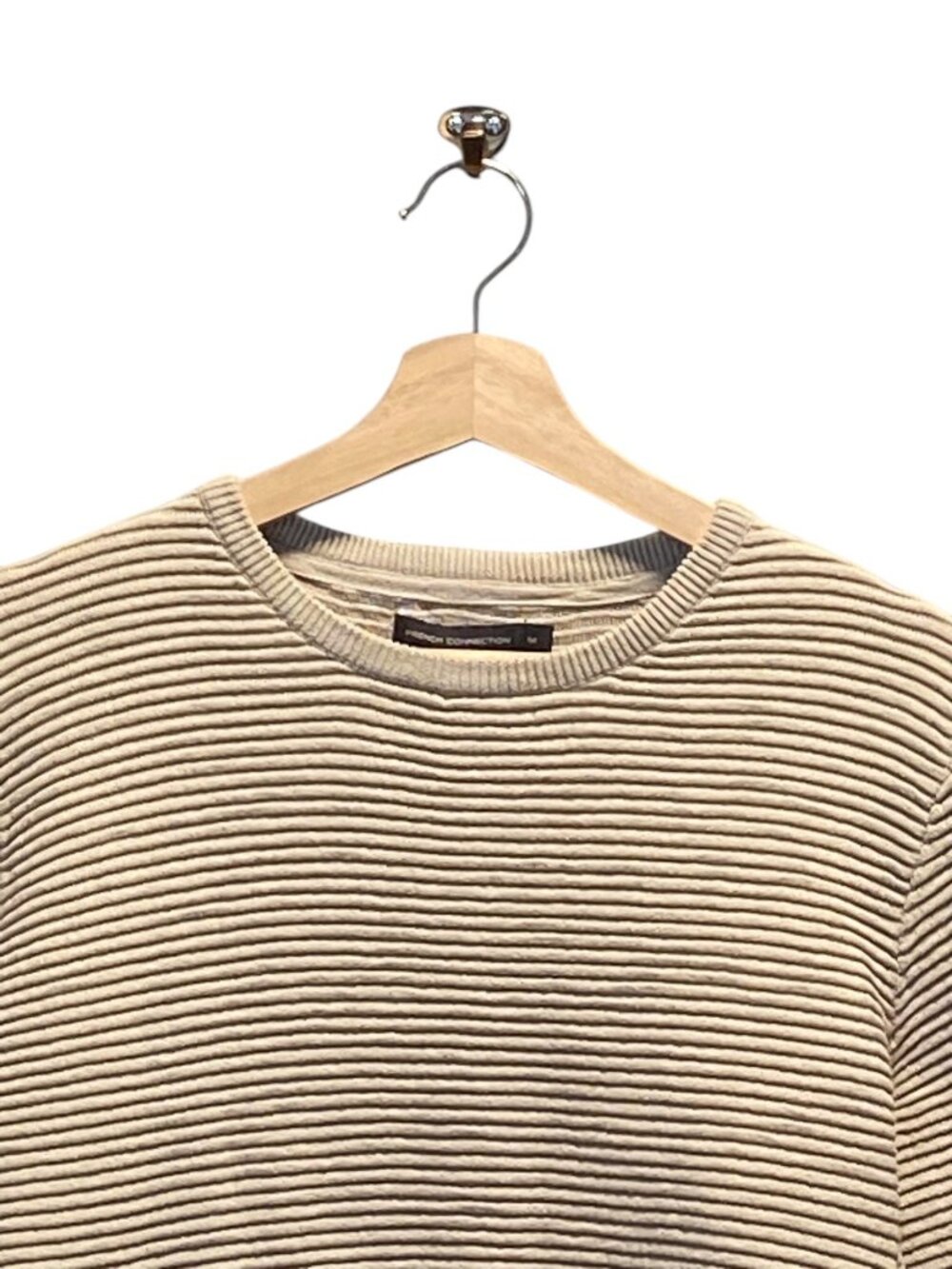 French Connection Beige Ribbed Sweater Neutral - Picture 6 of 13